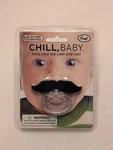 Mustache Pacifier Fred "chill, Baby" 0-6+ Months Silicone Bpa-free New. Fixed Price $6.95.