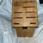 Zwilling J.a. Henckels 10-SLOT Knife Block Bamboo Used. Fixed Price $25.14.