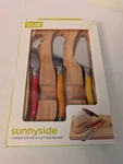 Pc True Brands 3074 Sunnyside Cheese Knives Cutting Board, Stainless Steel. Fixed Price $14.00.