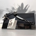 New Open Box Michael Aram Black Orchid Cheese Board Kit W/knife Sm - 111862. Fixed Price $99.95.