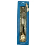 New 2007 Towle Silversmiths Stirring Spoon Crocodile Print Handle Bar #5004724. Fixed Price $7.48.