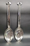 Norpro Stainless Utensil Set Mini Solid & Slotted Cooking Serving Spoons 9". Fixed Price $25.99.
