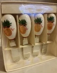 Stainless Steel 4 Pineapple, Butter-dip-pate Or Cheese Spreaders New Set Of. Fixed Price $12.99.
