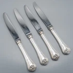 Christofle Port Royal Silverplate Dinner Knives Hollow 9 5/8"- Set 4-FRANCE. Fixed Price $72.00.