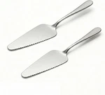 Cake Pie Server Set Of 2, Stainless Steel Serrated Pastry Spatula For Cut. Fixed Price $8.08.