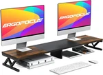 Dual Stand Riser, Large Wood For 2 Monitors, Lift. Fixed Price $48.99.