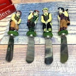 'golfer' Boston Warehouse Stainless Steel Knives. Cheese Spreaders Set Of 4. Fixed Price $5.94.