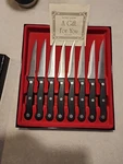 Slitzer Knife Set New Open Box With Original Case Steak Knives. Fixed Price $39.00.