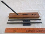 Vintage Smith Ceramic Rod Knife Sharpener Sharpening Sticks W/ Wood Base Usa. Fixed Price $25.00.