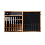Imotechom 10-PIECES Woodworking Chisel Set With Wooden Box, Honing Guide.... Fixed Price $118.82.