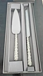 Monique Lhuillier Waterford Sunday Rose Cake Knife & Server. Fixed Price $80.00.