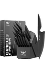 Knife Set - Haugo 15 Pcs Kitchen With Built In Sharpener Black Mamba. Fixed Price $99.99.