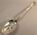 Savannah-reed & Barton Sterling Pierced Table Serving SPOON-8 1/2". Fixed Price $379.00.