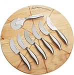 Jean-patrique Pizza And Cutter Set Includes Etched Wooden Board,. Fixed Price $44.99.
