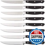 Retailer Basics 8-PIECE Full Tang Stainless Steel Serrated Steak Knife Set 4.5. Fixed Price $43.71.