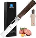 Folding Chef Knife 4.8" Sharp 440A Stainless Steel Blade Wooden Handle Pocket. Fixed Price $33.99.