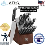 Zwilling Henckels Statement Fine Edge 14 Piece Self-sharpening Knife Block Set. Fixed Price $159.99.