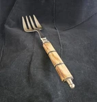 Julia Knight Carving Meat Salad Fork Faux Antler Handle Aluminum 11.5". Fixed Price $14.73.