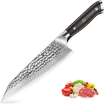 Brodark Japanese Chef Knife, Damascus 8 Inch With VG-10 Stee. Fixed Price $51.05.