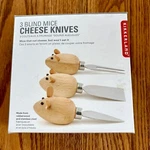 Kikkerland 3 Blind Mice Cheese Knives Brand New, Fork 2. Fixed Price $15.75.