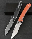 Beautiful Sdokedc Orange Pocket Knives With Clip For Men Folding Flipper. Fixed Price $38.50.