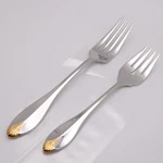 Oneida Stainless Flatware Golden Kingswood 1 Dinner And Salad Fork, Cube. Fixed Price $62.62.