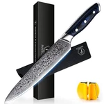 Fanteck Chef 8 Inch Japanese Damascus Kitchen Knife, VG10 Super Steel 6.... Fixed Price $74.39.