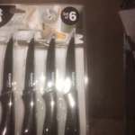 Cuisinart Advantage Stainless Steel Ceramic Coated Steak Knives-set Of 6-NEW. Fixed Price $17.90.