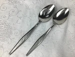 Oneida Community Woodmere Stainless 2 Serving Spoons Vguc Solid And Slotted. Fixed Price $15.00.