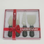 New Farberware 4 Piece Cheese Knife Set In Box Nib. Fixed Price $8.24.