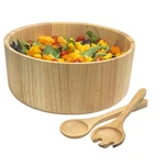 Woodard & Charles 11" X 4 1/2" Salad Serving Bowl Set With Servers, 3 Piece. Fixed Price $58.17.
