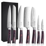 Paudin Model 3 Chef Knife Set 7 Pieces High Carbon Stainless Steel. Fixed Price $369.99.