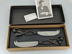 Michael Aram Olive Branch Cheese Knife Set Of 2 Oxidized Made India #175105. Fixed Price $57.36.