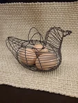 1900'S American Wire Chicken Basket. Fixed Price $45.00.