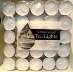 Candle-lite 50 Count Tea Lights Multipurpose -unscented. Fixed Price $9.59.