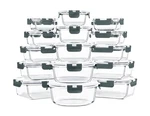 Skroam 15 Pack Glass Food Storage Containers With Lids Airtight, Gl... Fast Ship. Fixed Price $60.10.