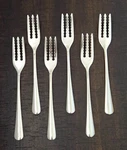 Set Of 6 Spaghetti Forks 7.25" Stainless Steel Sourcing 1000. Fixed Price $18.85.