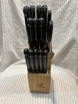 Masterchef 13-PIECE Kitchen Knife Set Wooden Storage Block Stainless Steel. Fixed Price $35.00.