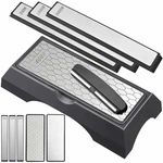 Diamond Sharpening Set, Knife Sharpener Stone, Side Grit 400/1000, 24.... Fixed Price $64.62.