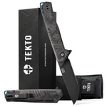 Tekto Knives F1 Alpha Folding Pocket Knife - Modified Straight Back Blade, Ti.... Fixed Price $153.98.