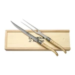 Laguiole France Carving Knife & Fork Set Pinewood Gift Box (birchwood Handle). Fixed Price $249.95.