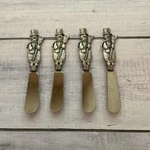 Ganz Snowman Butter Appetizer Cheese Spreader Knife Set Of 4 Christmas Winter. Fixed Price $8.79.