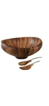 Nambe Butterfly Salad With Servers And 8 Matching Bowls. Fixed Price $275.00.