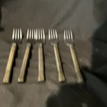 Retroneu Flatware Latitude Bronze Set Of 5 Salad Forks 7 In. Fixed Price $28.00.