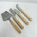 4 Pcs Legacy Cheese Knife Set, Stainless Blade, Wood Handle Lot Of Charcuterie. Fixed Price $14.00.