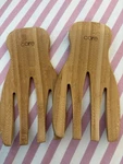 Brand New Core Bamboo Wooden Salad Hands Mixing Forks. Fixed Price $15.99.