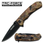Tac-force TF-764CA Black Stainless Steel Blade Camo Handle New. Fixed Price $10.95.