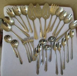 Vintage Ekco Silver EKS7 Stainless Flatware Cheveron Handle Usa**your Choice. Fixed Price $11.00.