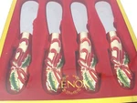 Lenox Holiday Nouveau Cheese Spreaders Set Of 4 Christmas New In Box. Fixed Price $30.70.
