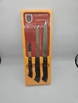 Regent Sheffield 3-PIECE Kitchen Knife Set Stainless Steel Blades 44123 Nip. Fixed Price $9.44.